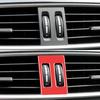 For Mercedes Benz W204 C Class 2007 2008 2009 2010 2011 2012 2013 2014 Carbon Fiber Car Center Console Air Outlet Frame Sticker