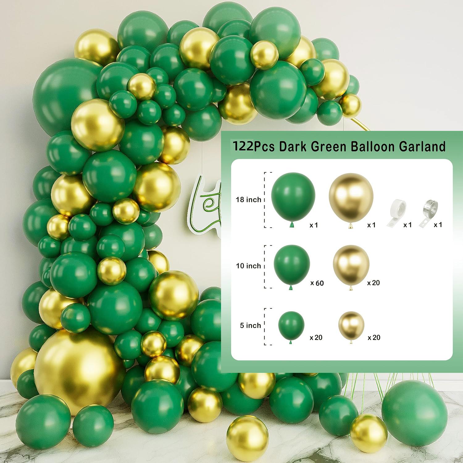 

Vintage Metal Balloon Chain Set Birthday Party Decoration Wedding Arrangement Balloon Arch Wreath metal gold avocado green set