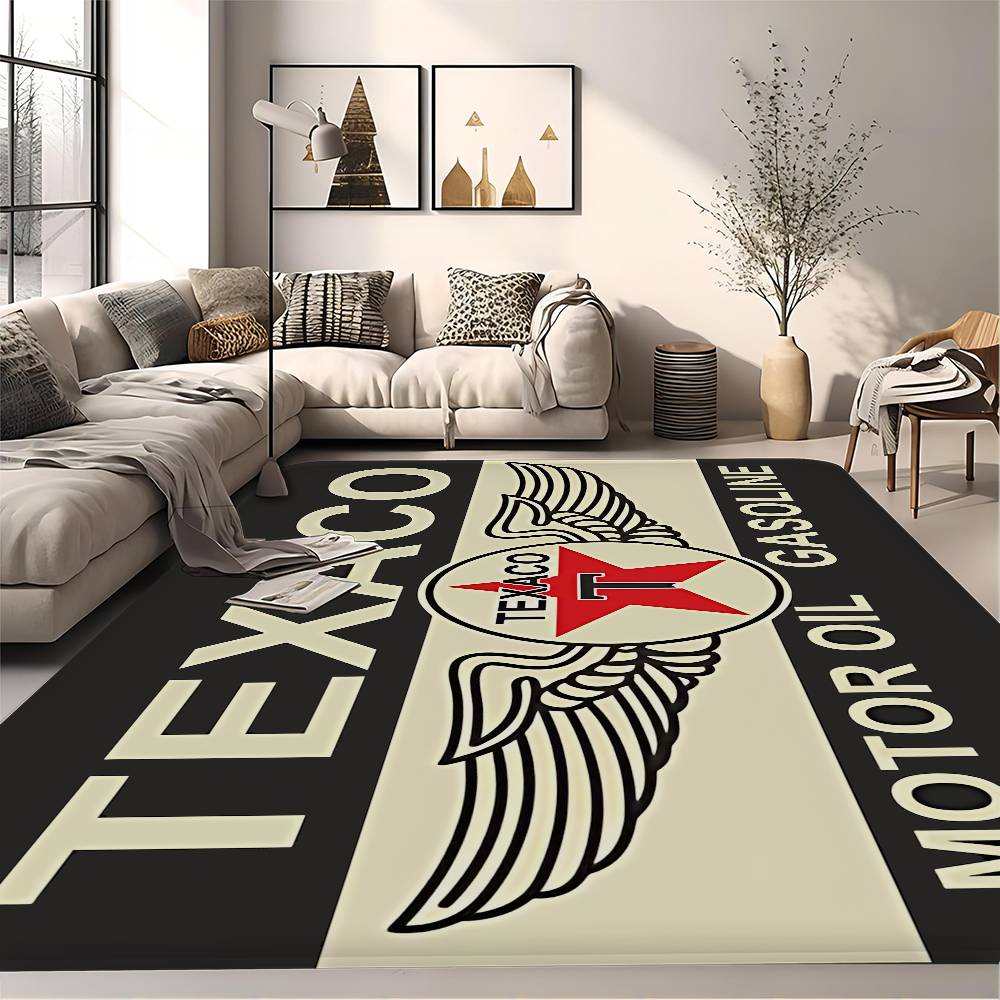 Vintage Texaco Sign Entrance Door Mat Washable Non-Slip Living Room Sofa Chairs Area Mat Kitchen Welcome Doormat