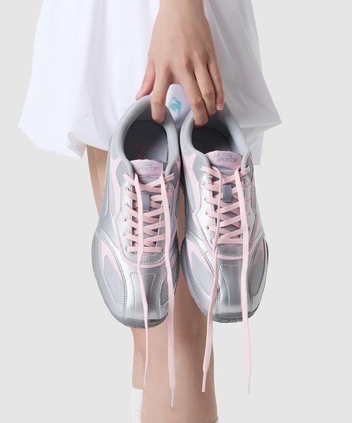 [Le Coq Sportif] La Plie Sneakers - Silver QQ222LSN61_SIL0 225