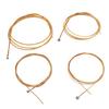 Acoustic Bass Strings 4 String Bass Strings Replacement Set for Musicians Golden