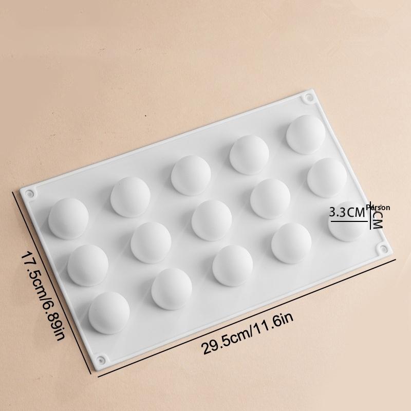 Circle Ball Shape Cake Candy Mold Heart Mousse Mould Cake Chocolate Decoration Silicone Mold Kitchen Dessert Mousse Mold
