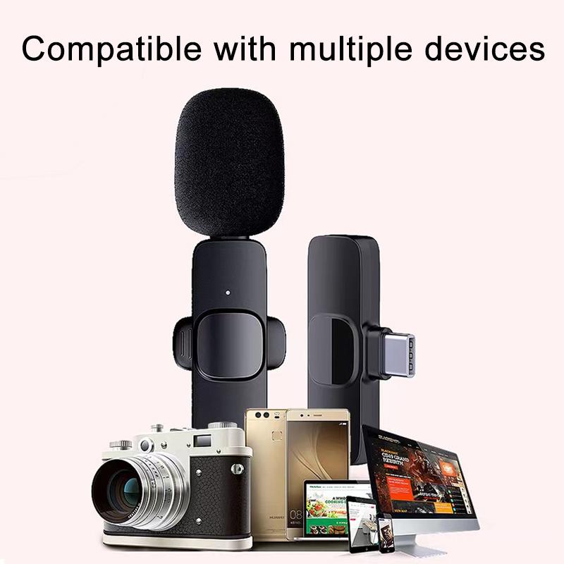 Drahtloses Mikrofon Lavalier Professionelle Ansteckmikrofone Mini-Mikrofon Gamer Videoaufnahme Mobilmikrofon Youtube