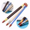3-Piece Ceramic Tool Set: Silicone Pen, Eraser Pen & Double-Ended Wooden Carving Tools for DIY Clay Crafting