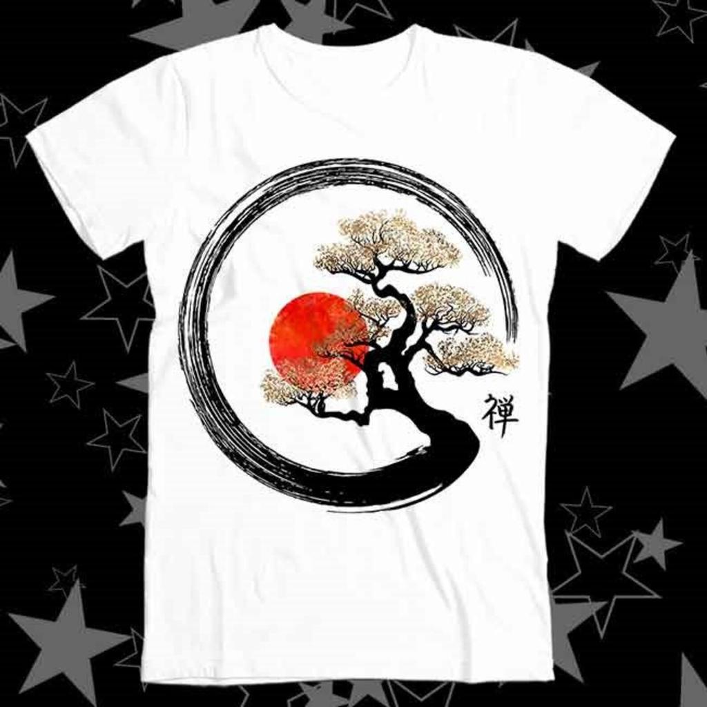 Enso Circle and Bonsai Tree Best Seller Top Tee T Shirt 221