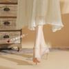 86108 silver high heels women's stiletto spring 2025 new pointed crystal wedding shoes pearl strap single shoes