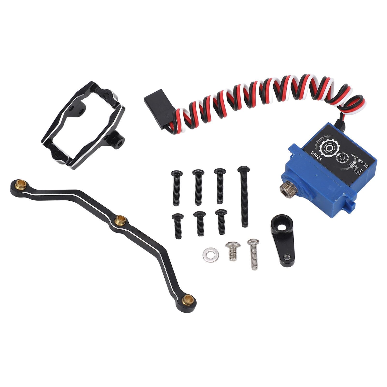 

RC Digital Servo with Aluminum Alloy Gear, 7kg Motor Kit for Traxxas 4M 118 RC Crawler Cars, Wide Compatible, Metal Gear Motor Servo