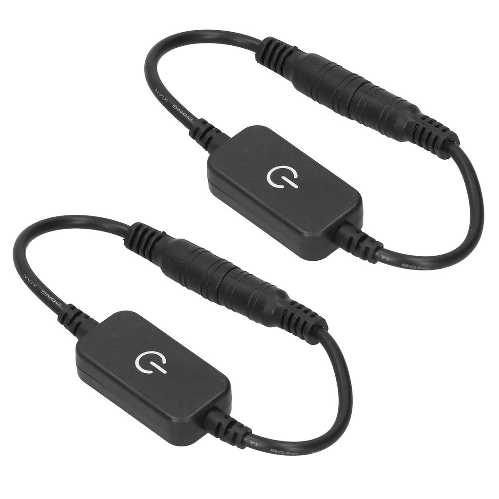 2pcs LED Strip Touch Dimmer Dimming On Off Switch Controller for DC 5V‑24V Single Color Strip Light