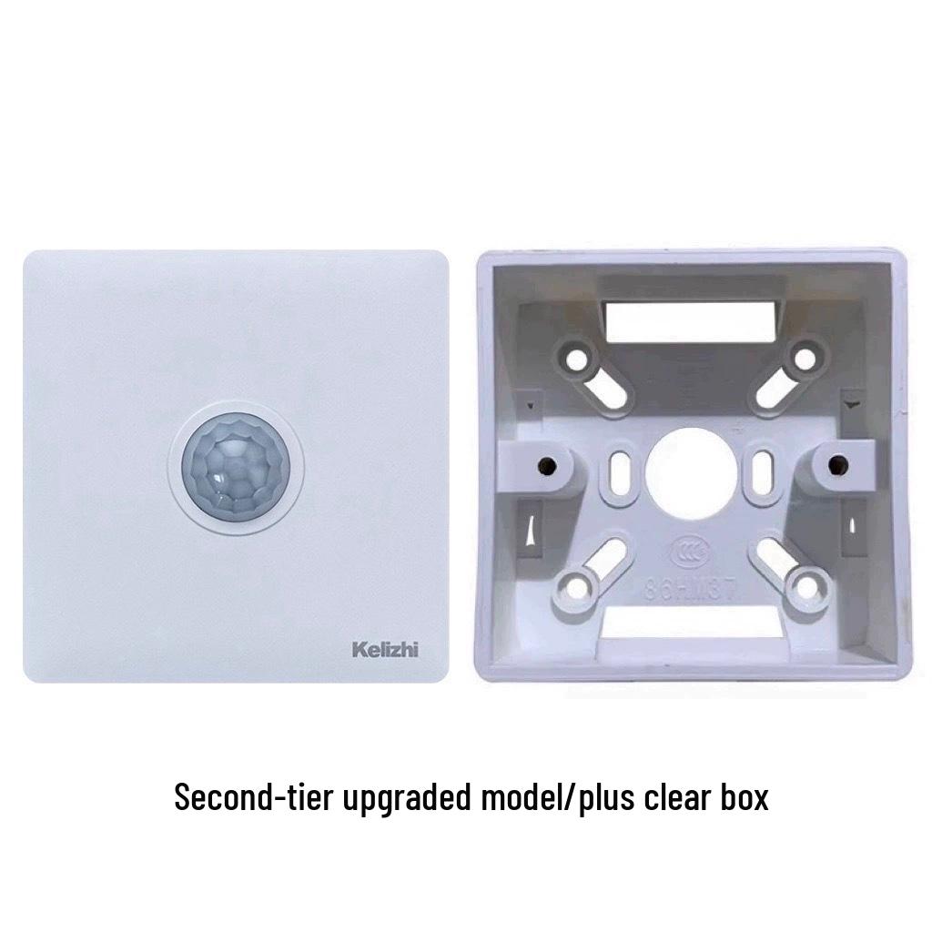 Type 86 Infrared Sound & Light Control with Human Body Sensor 220V Corridor Delay Switch