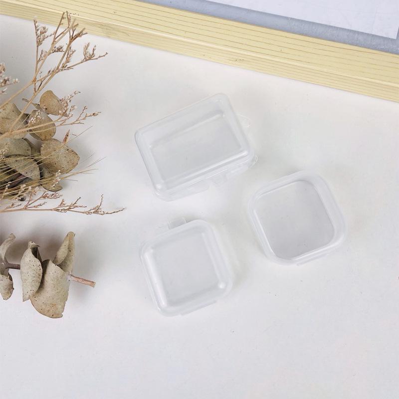 Customizable Mini Transparent Plastic Jewelry and Earplug Storage Box