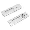 Zinc Alloy Invisible Recessed Handle Latch with Keys for Bathroom Balcony Pocket Door Sliding Barn Door