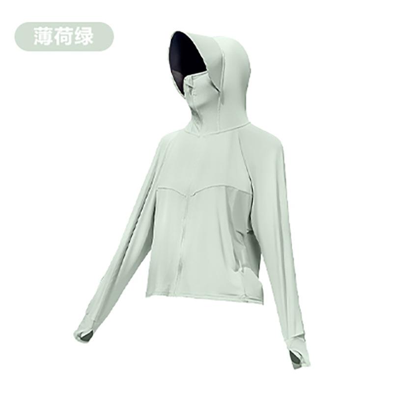 Women's cooling sun-protective shirt, summer thin UV-blocking long-sleeve jacket, 1011 new original yarn outdoor sun-protective clothing