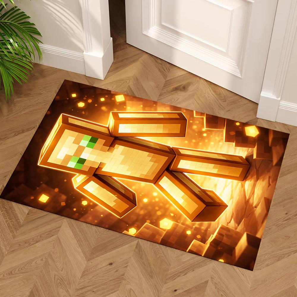 Minecraft Floor Rug Office Rug Suitable for Bedrooms Foyer Game Room Dormitory Anti-slip Rug Decorate Offices Perfect Gift for Women/Men