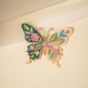 Iron On Patches Cute Waterproof Flower Butterfly Embroidery Heat Transfer Applique for Outdoor Bag Camping Gear Decoration