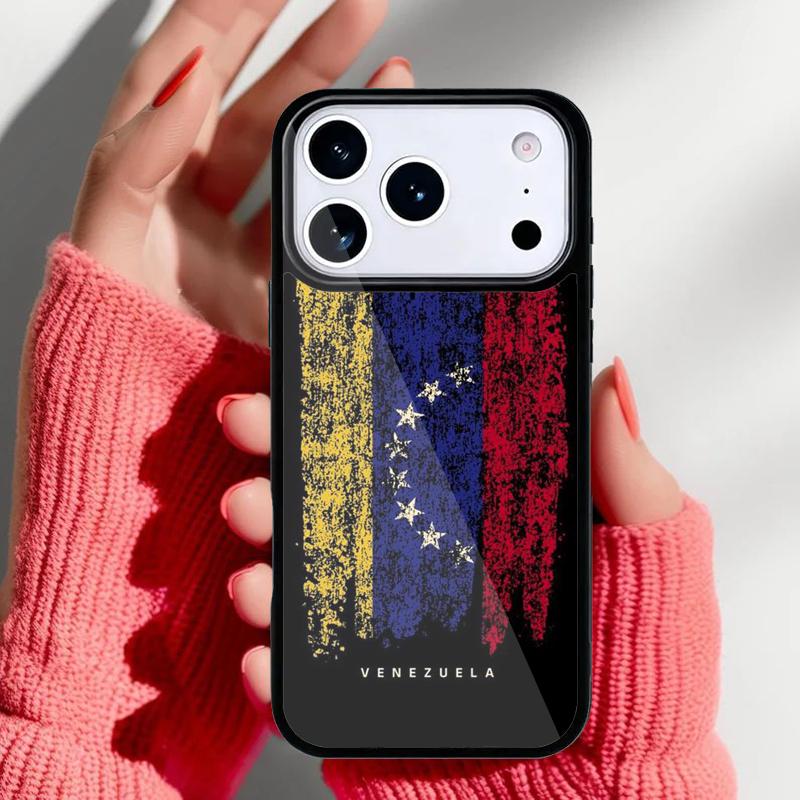 Venezuela Flag Coat Of Arms Phone Case for iPhone 17 Air 16e 15 14 13 Pro Max Back Cover for 12 11 Pro Coque