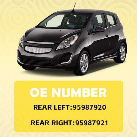 Rear Passenger Driver Exterior Door Handle Black Fit 2013-2016 Chevrolet Spark