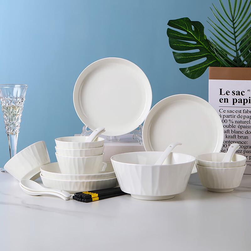 28-Piece Jingdezhen Ceramic Dinnerware Set