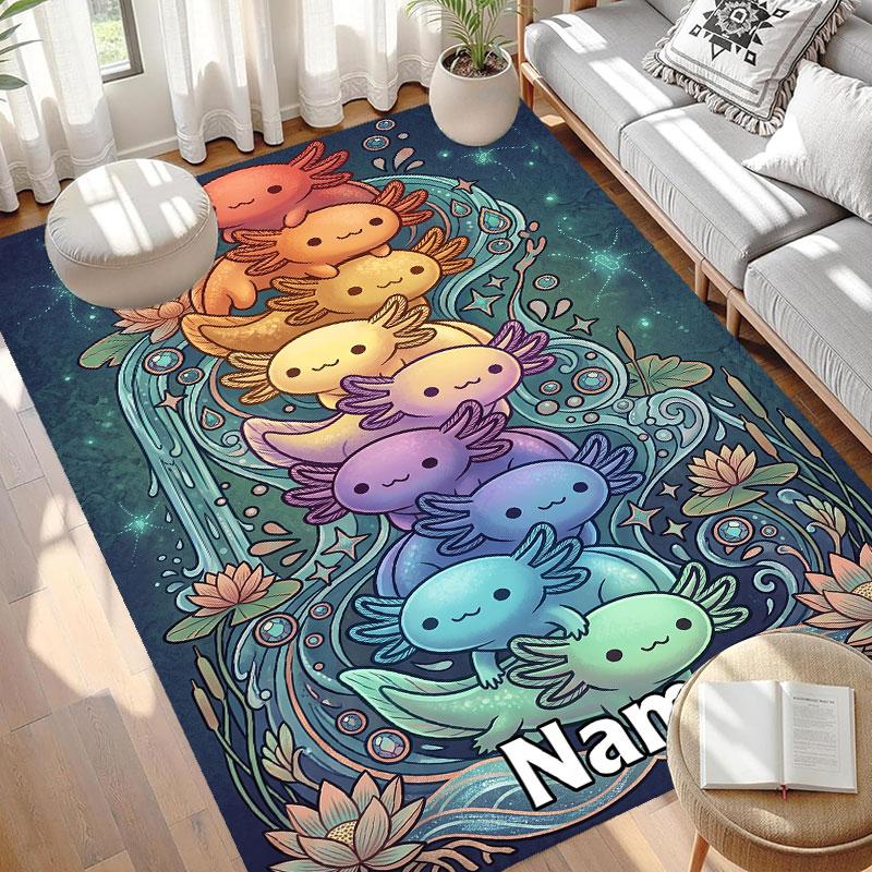 Custom Name Personalized Game Sprunki Print Carpet, Versatile Home Decor Rug, for Playroom, Apartment, Balcony, Entryway, Hallway Gift
