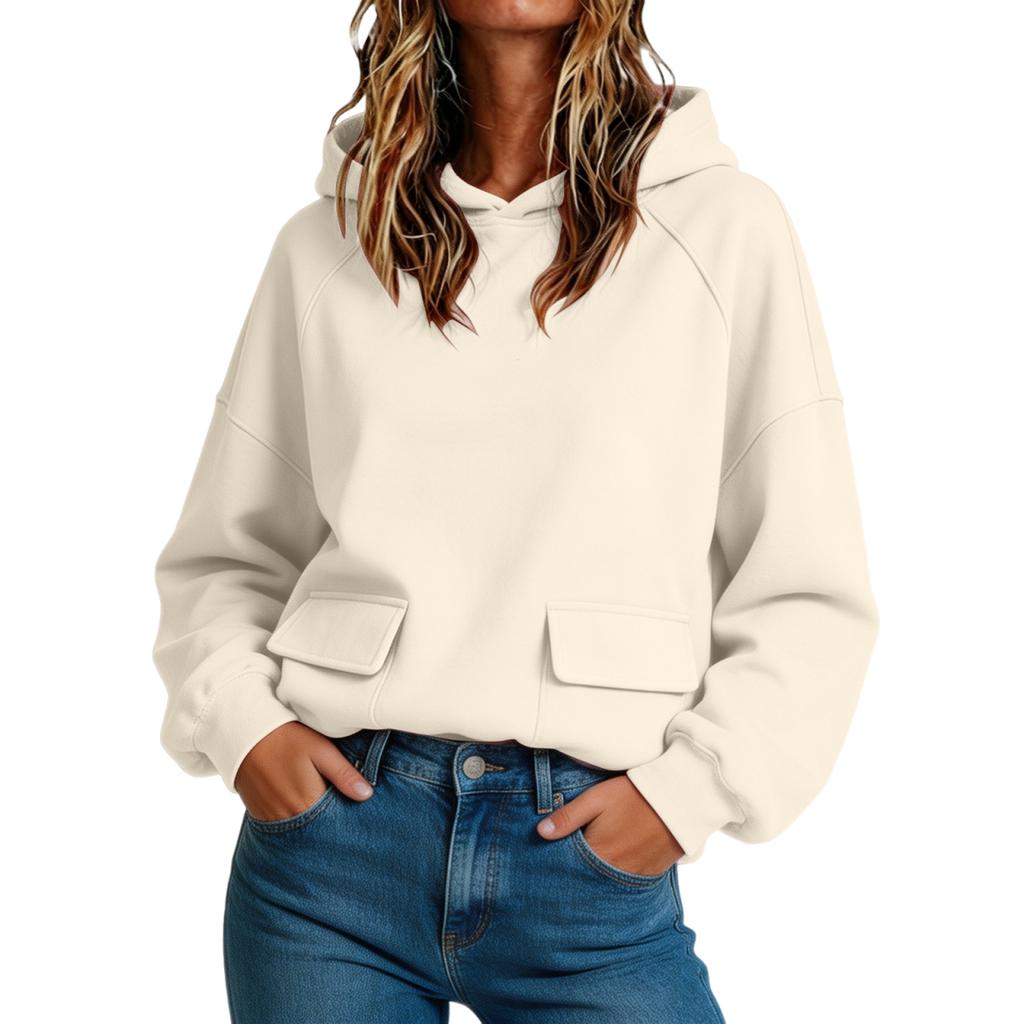 Women's 3D Printed Color Hoodie Long Sleeve Loose Fit Winter Sweatshirt