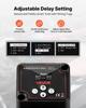 Dual Battery Isolator Kit, 12V 140 Amp, Manual and Automatic VSR Voltage Sensitive Relay with Voltmeter, LCD Screen, Smart Battery Isolator,