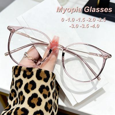 2026 New Fashionable HD Luxury Women's Myopia Glasses Ultra Light Neutral High Quality Versatile Anti Blue Light Glasses