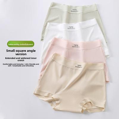 Damen Frühling und Sommer Eis Seide Nude Schlankmachend und Hüftformend Verlängerte Mittelhohe Taillen Slips
