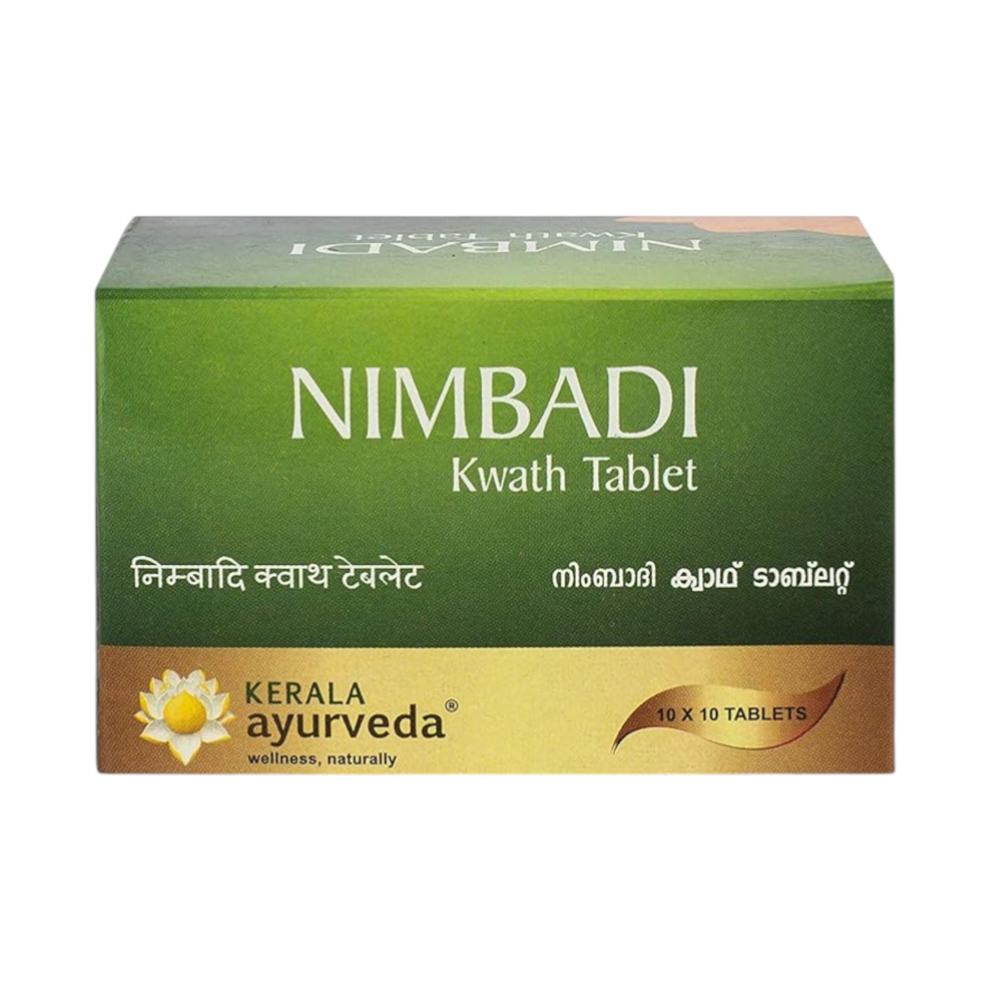 

Kerala Ayurveda Nimbadi Kwath Tablet 100 Nos Natural Skin Care Herbal Blood Purifier Tablets