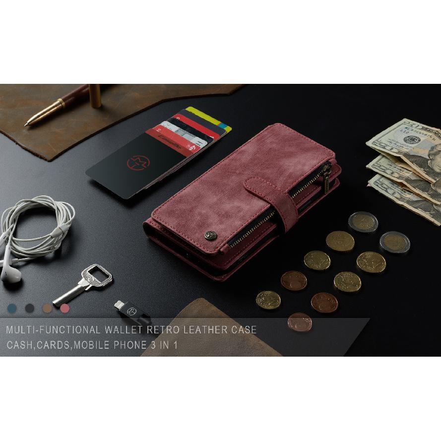 Suitable for Samsung S21Ultra phone case, A52 phone leather case, Note20 retro wallet leather case, S20FE