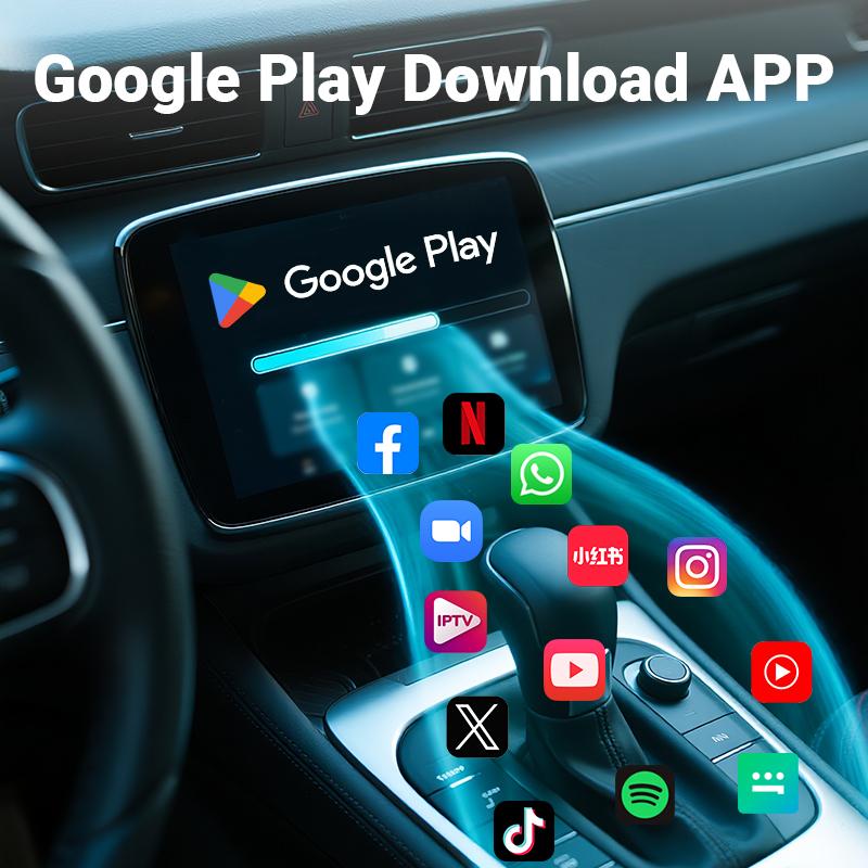 ACODO Android14 5in1 CarPlay to HDMI Video Ai BOX Wireless HiCar Adapter For Toyota Mazda Vw Peugeot Havel Jeep Cadillac etc. oi1