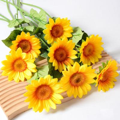 19 Inch Artificial Sunflower Long Stem Fake Large Sunflowers Decoration for Indoor Outdoor Home Wedding Baby Shower Birthday Party
