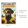 Vintage Farmhouse Dog Tin Sign You Are My Sunflower Wall Decor Home Kitchen Metal Plaque