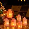 Warm Atmosphere Lighting Light Up Christmas Decoration with LED Flameless Candle Battery Operated Decorative Table Safe Candle Lamp