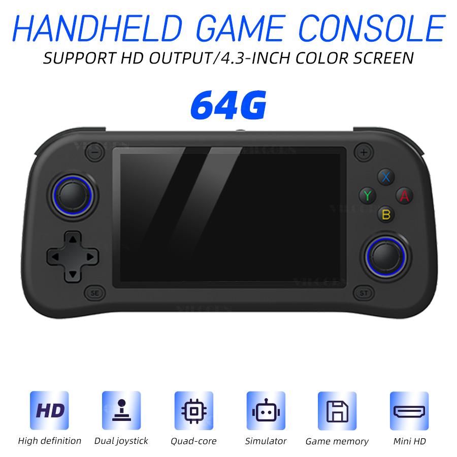 

G28 ретро портативная игровая консоль 4.3 дюймов IPS экран портативные карманные видеоигры для PS1 PSP игры поддержка выхода HDMI