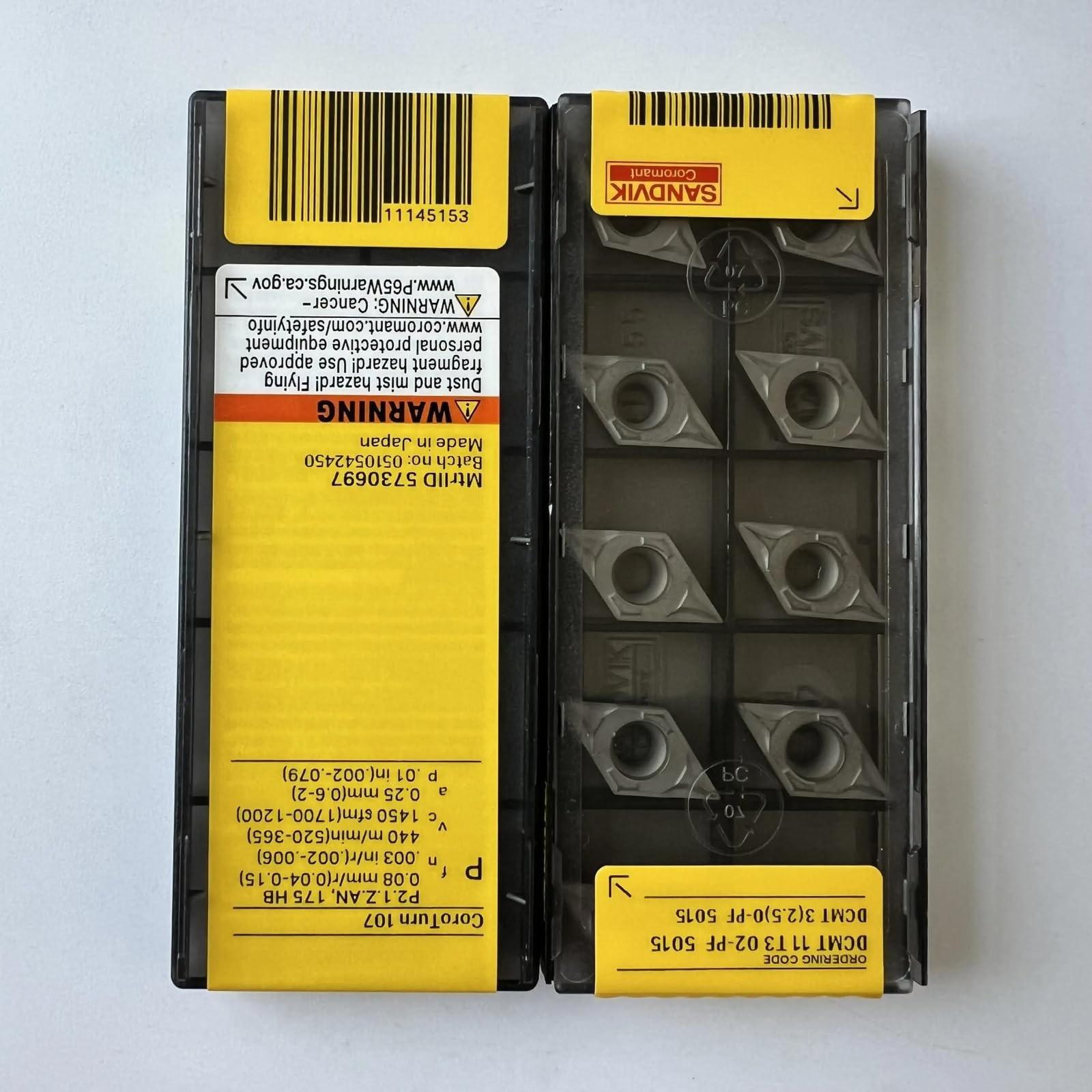 

Оригінальна Sandvik / DCMT11T302-PF 5015 / Інструментальна твердосплавна пластина для ЧПУ 10 шт.