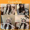 Knitted Bear Earmuff Hat For Women With Warmth And Windproof Features For Autumn And Winter