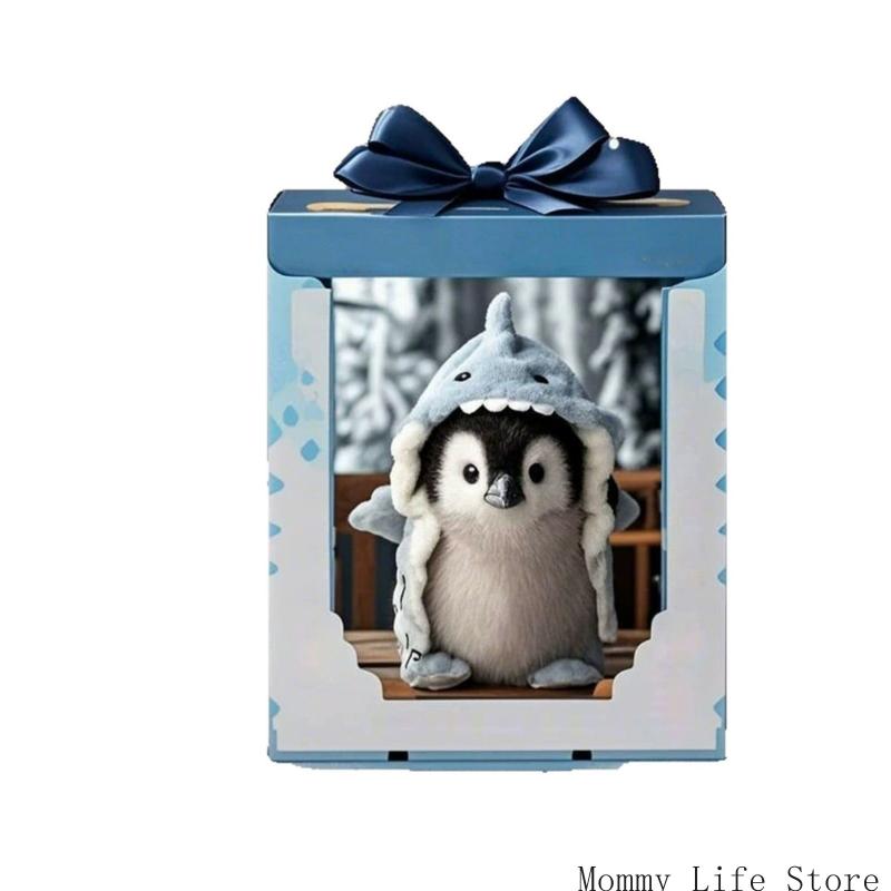 Soothing Stuffed Penguins Toy Cartoon Penguins Figure Soft Toy Room Emotion Appease For Toddlers Girls Office Ornaments