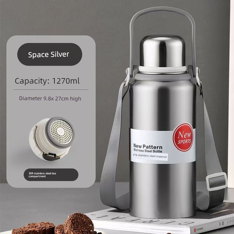 Stainless Steel 316 Large Capacity Vacuum Cup for Male and Female Students Good-looking Tea Cup Portable Car Outdoor Kettle