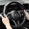 Carbon Fiber Car Steering Wheel Cover Concave Convex Design Non-slip Universal 38cm 15inch for Toyota Camry Prius Corolla Rav4