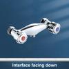 Easily Installed Wall Mounted Chrome Finished Dual Control Shower Faucet