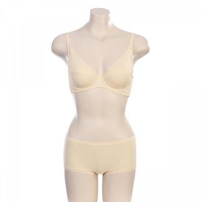 Simple Non Woven Full Cup Wire Bra Square Panty Set Br4396 Bp4396d 