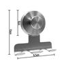 Detachable Stainless Steel Razor Holder with Reusable Suction Cup Hook for Shower