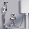 Modern Stainless Steel Handheld Bidet Sprayer with Adjustable Water Pressure and 1.5m Hose