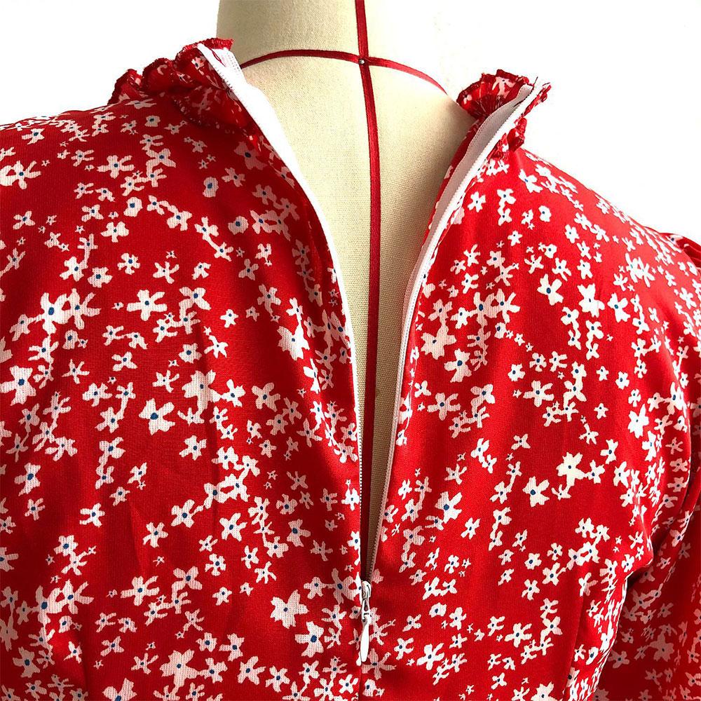 Spring Long Print Dress For Women Casual Slim High Waist V Neck Flare Sleeve Summer Ladies Floral Maxi Dresses