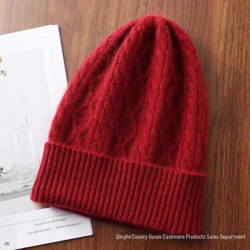 "Unisex Strickmütze aus reiner Wolle mit Ohrenschutz - Warm für Herbst & Winter"