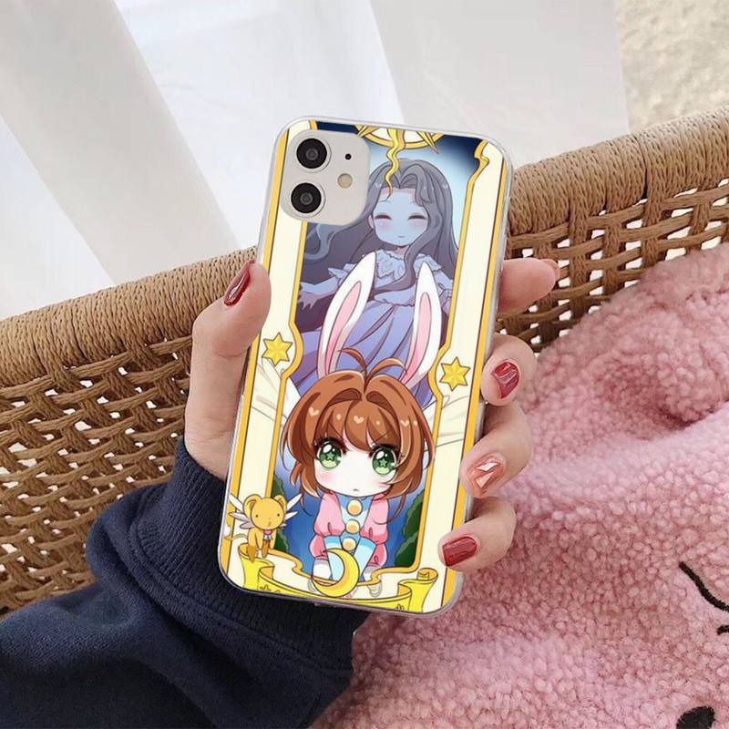 Cardcaptor Sakura Magic wand Moon Phone Case pro iphone 13 8 7 6S Plus X 5S SE 2020 XR 11 12 mini pro XS MAX