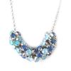 Les Trésors De Lily [M6279] - Designer Necklace 'Sissi' Silver Blue
