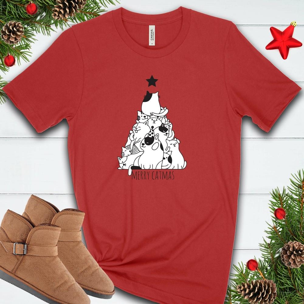 Merry Catmas Tree T Shirt 02938 S