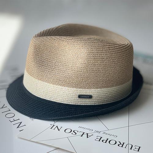 Unisex Jazz Straw Hat Men's Sun Hat Summer Outdoor Travel Sun Hat Comfortable Breathable Crimped Panama