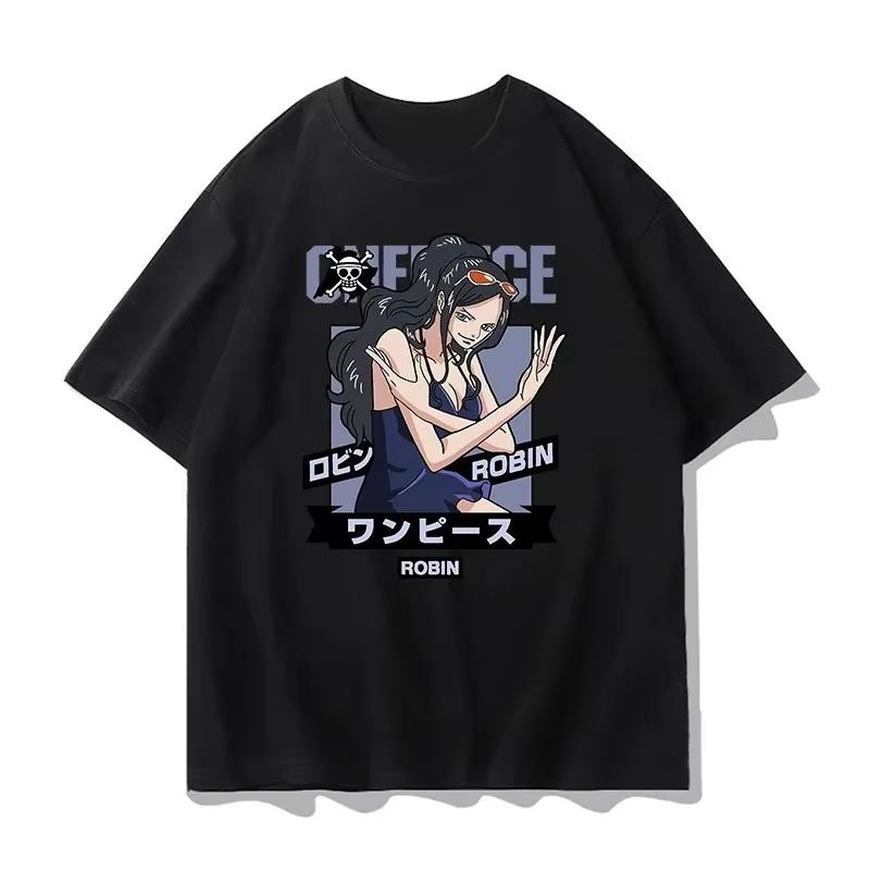 One Piece Pattern Tshirt  Anime Tshirt  Mens Summer Fashion Loose Street Casual Y2K Top  Streetwear  2026