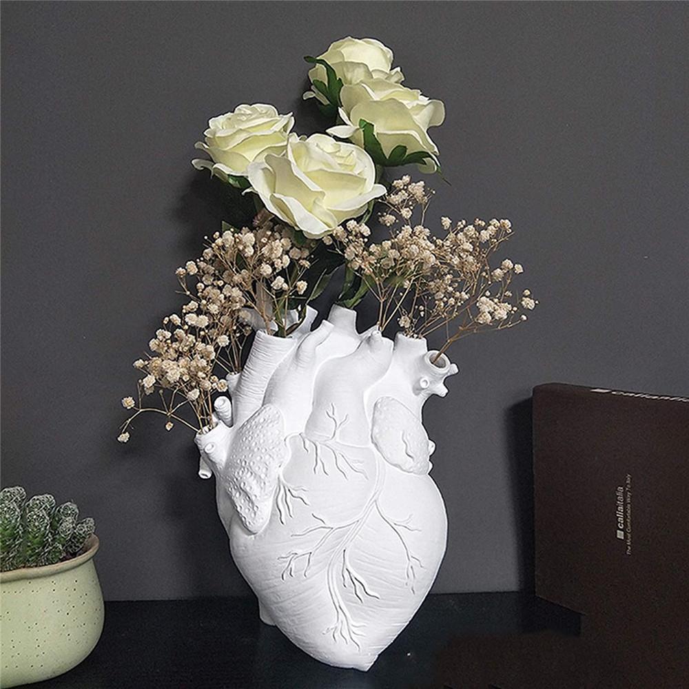 Anatomical Heart Shape Flower Vase Flower Pot Cachepot for Flowers Living Room Decoration Home Decor Ornament Gifts Nordic Decor